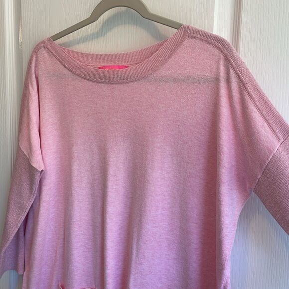 Lily Pulitzer Pink Cool Knit Long sleeve top Cobo Sweater - XS- Great Condition - Picture 7 of 12